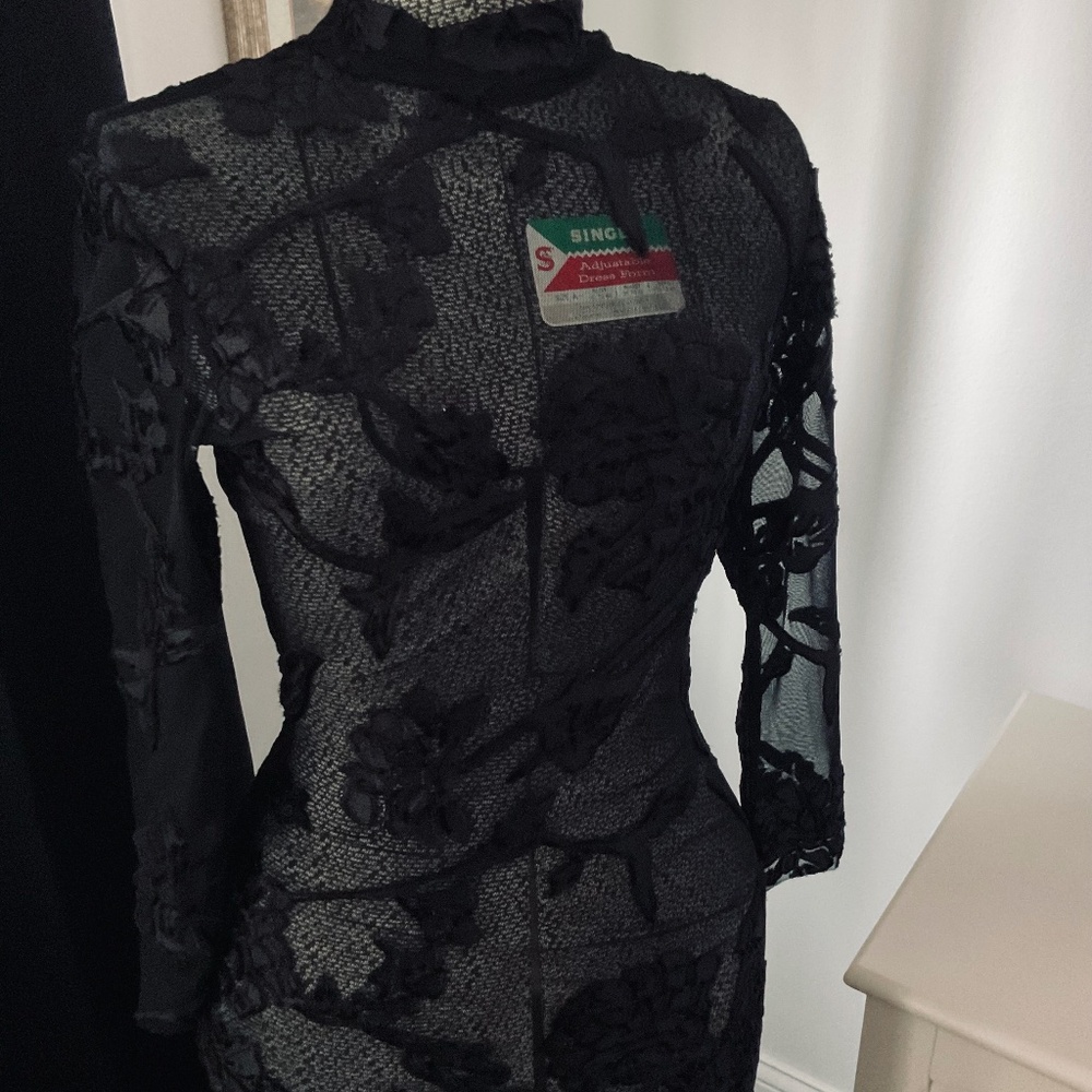 Elegant black lace dress